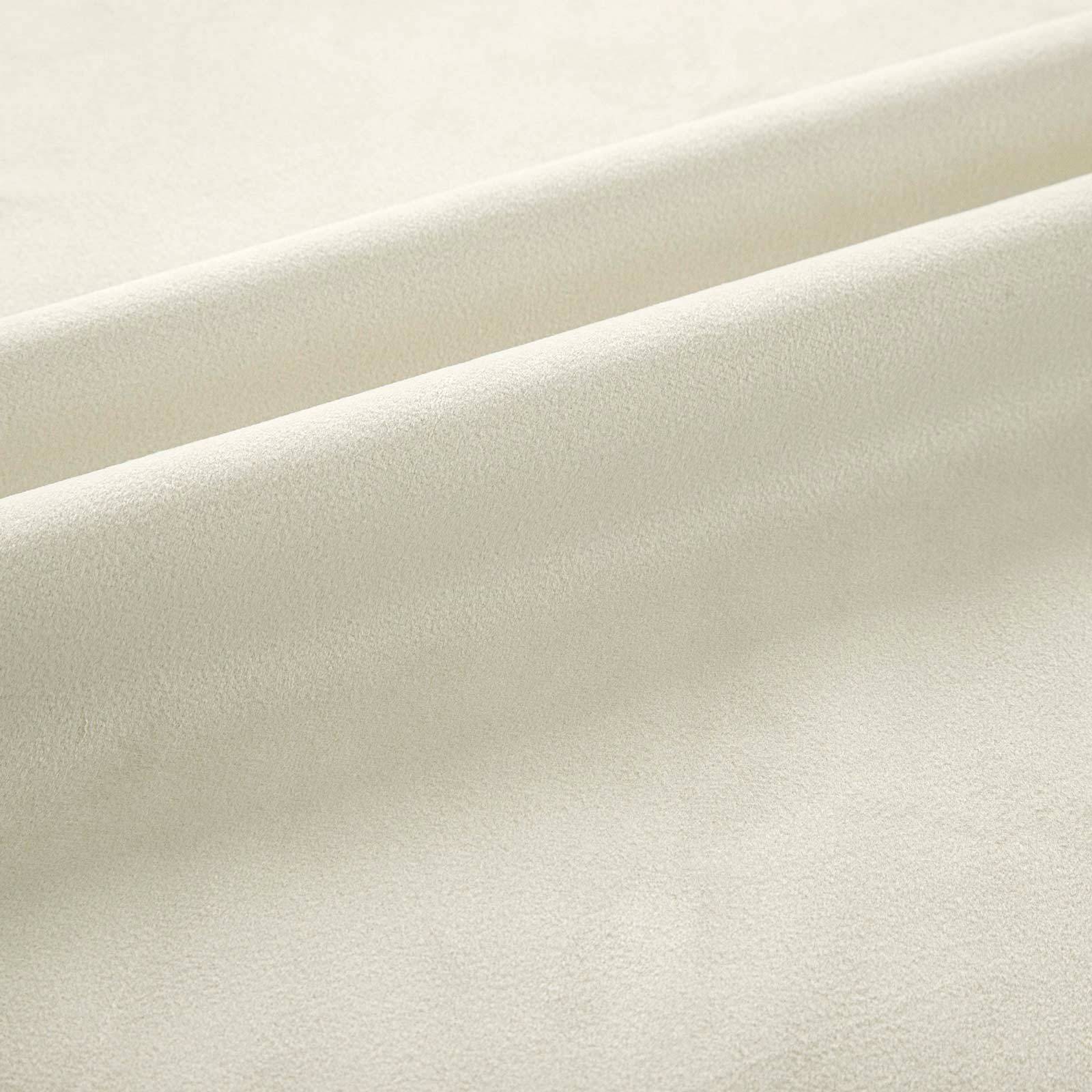 Homescapes Cream Thermal 100% Blackout Velvet Curtains - 117cm x 183cm - Image 5
