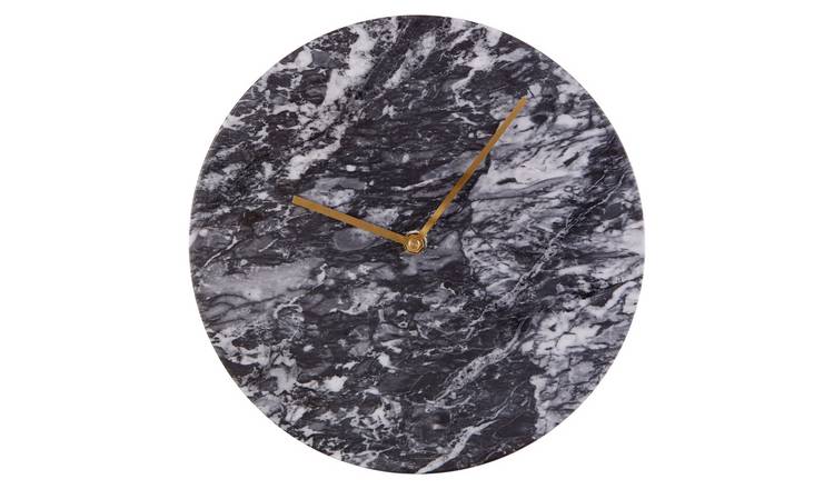 Orsina Lamonte 30cm Dia Marble Wall Clock - Assorted