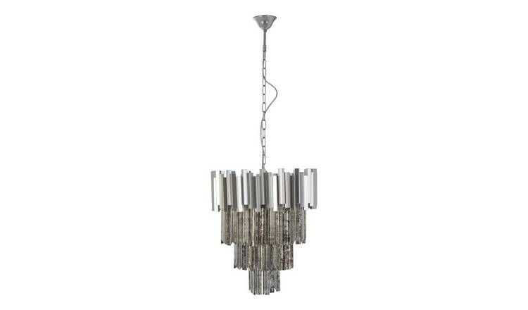 Orsina Lustra Large Chandelier - Nickel