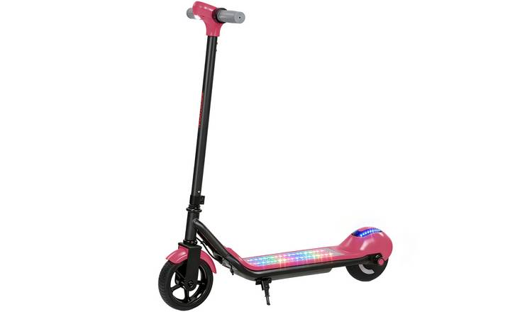 SPORTNOW 6 to 14 Years 10km per Hour 8km Range LED Electric Scooter – Pink