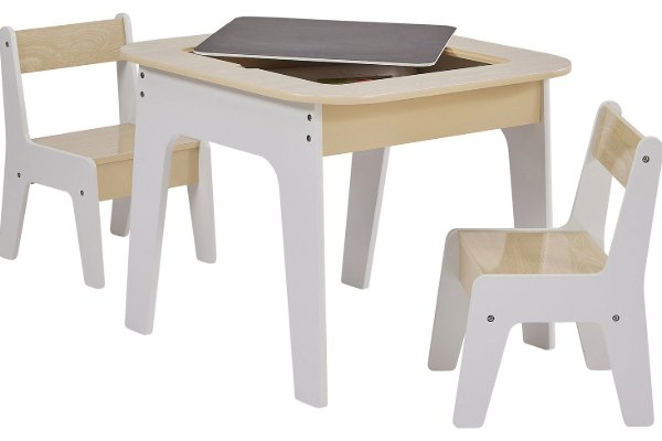 A child's set of table and chairs.