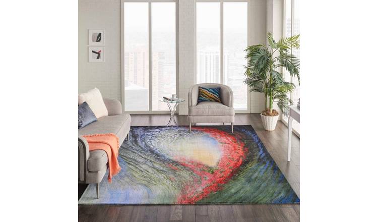 Mega Flooring Multi Modern Floral Rug - 160 x 226cm
