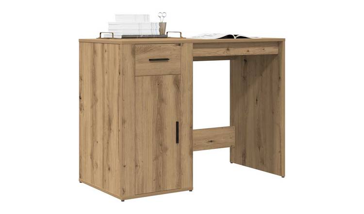 Walplus Engineered Wood Desk - Oak - 100 x 49 x 75 cm