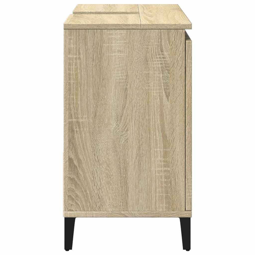 Walplus Engineered Wood Bathroom Cabinet - Sonoma Oak - 65 x 33 x 60 cm - Image 5