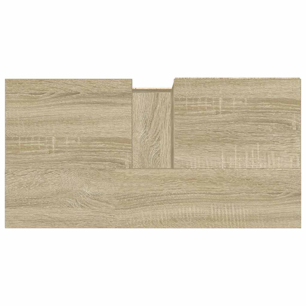 Walplus Engineered Wood Bathroom Cabinet - Sonoma Oak - 65 x 33 x 60 cm - Image 7