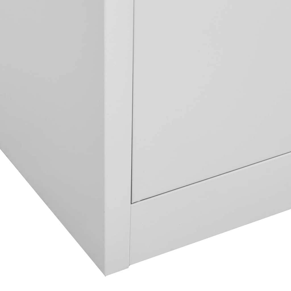 Walplus Steel 6 Lockers Locker Cabinet - Light Grey - 90 x 45 x 92.5 cm - Image 7