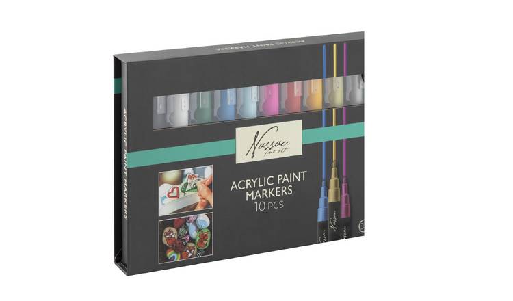 Totum Acrylic Markers Craft Activity Set Multi Surface - 10 Piece
