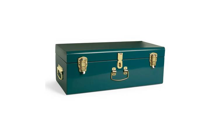 Beautify Single Stainless Steel Storage Trunk - Teal
