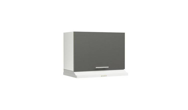 JD Greta 600mm Wall Bridging Cabinet with 2 Doors - Dark Grey Matt