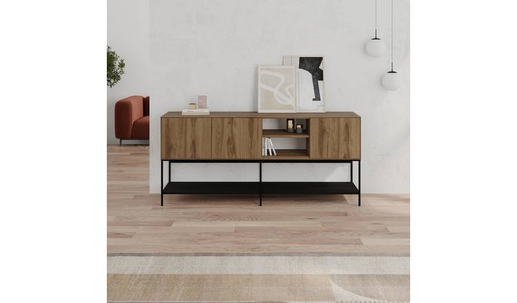 Decortie Amira 3 Door Sideboard - Dark Oak