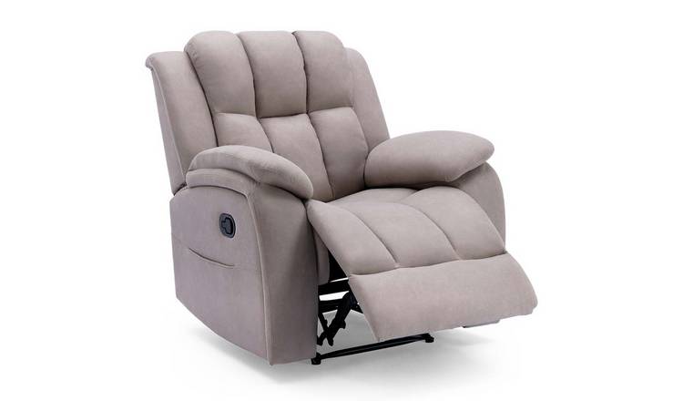 Furniture Online Brookline Tech Fabric Manual Recliner Chair - Pumice
