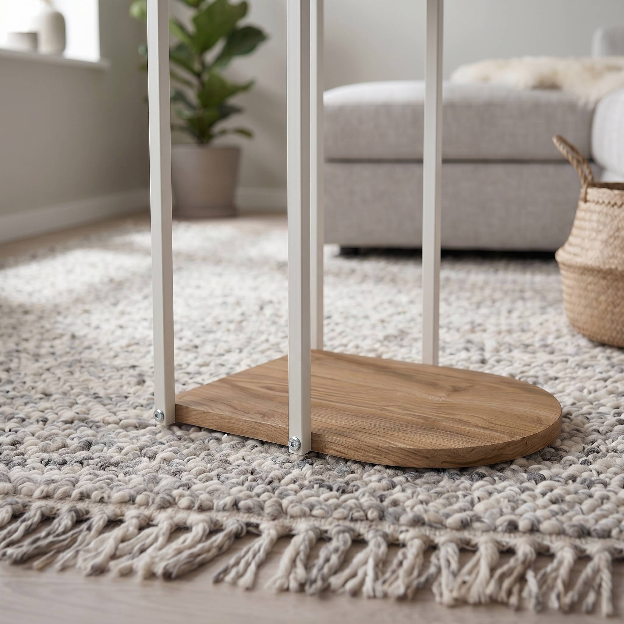 Decortie Roya Open Shelf Side Table - Oak Effect - Image 4