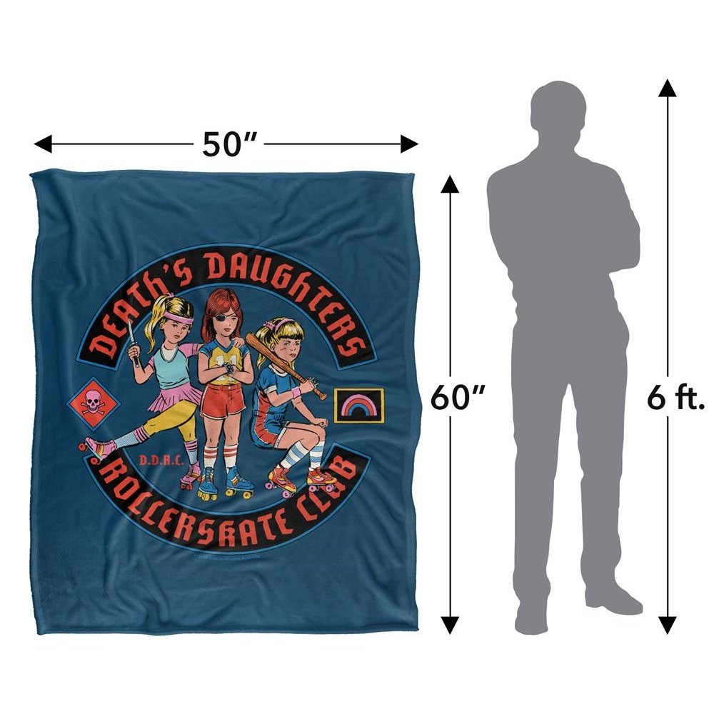 Steven Rhodes Death Daughters Rollerskate Club Blanket - 152cm x 127cm - Image 4