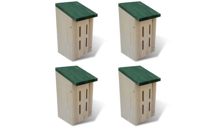 Walplus Solid Wood Butterfly House Set of 4 - 14 x 15 x 22 cm