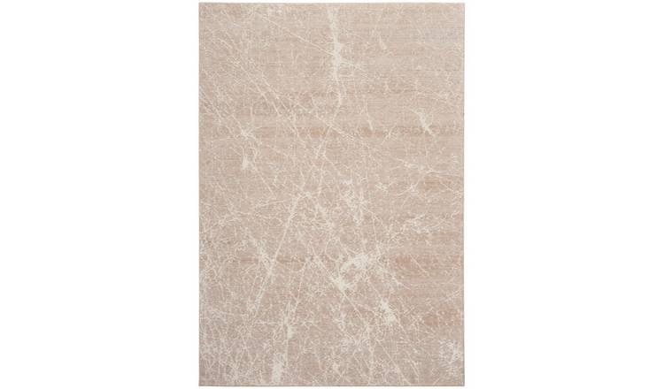 Mega Flooring White Modern Abstract Runner - 66 x 229cm