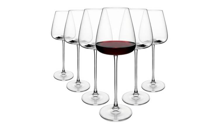 Argon Tableware Dulwich Crystal Red Wine Glasses - 600ml - Pack of 6