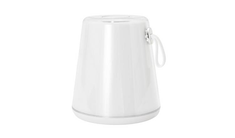 Happy Homewares Compact White LED Colour Changing Table Lamp - 11cm