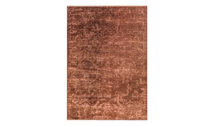 Mega Flooring Orange Modern Abstract Rug - 120 x 180cm