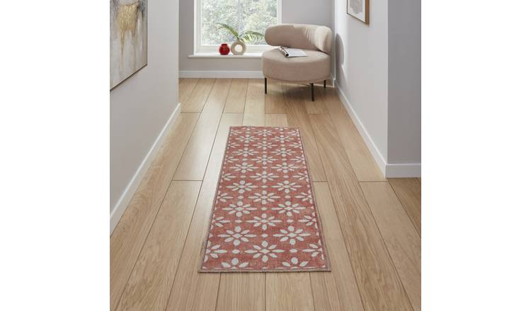 Mega Flooring Orange Modern  Rug - 61 x 170cm