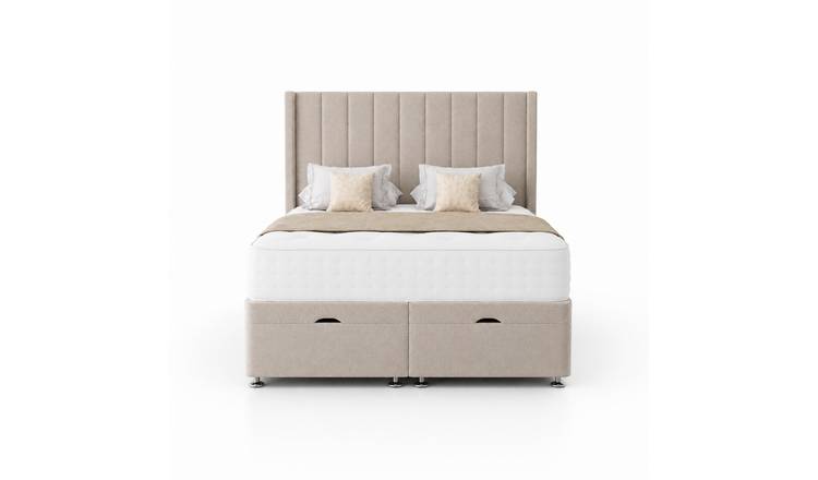 Comfy Deluxe  Ameila Wing 3ft Single  End Lift Ottoman Bed Set - Coffee