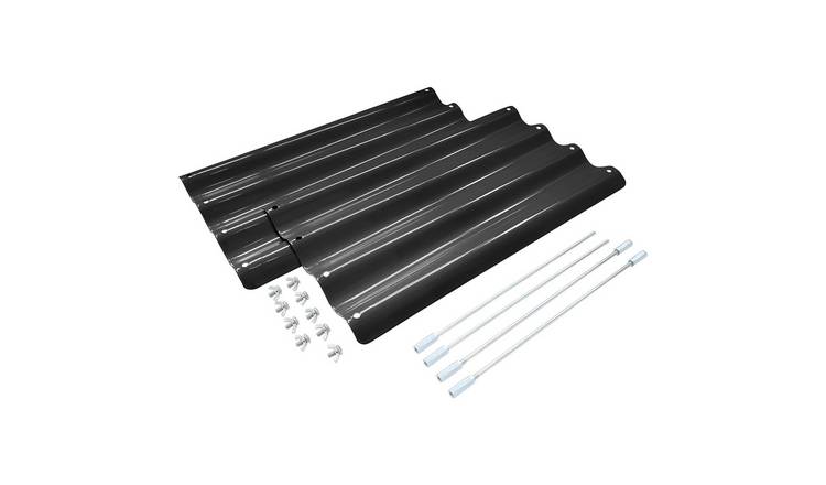 Harbour Housewares 2pc Steel Raised Garden Bed Extension Set - 50cm - Anthracite