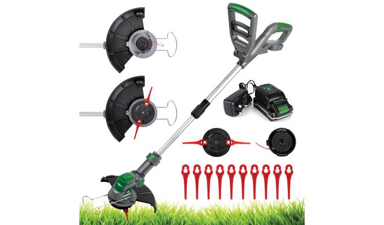 Gracious Gardens 18V Cordless Grass Trimmer with 1 Battery