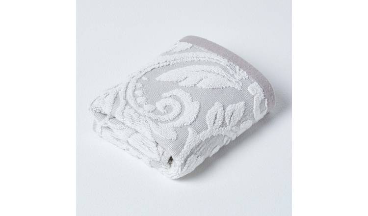 Homescapes Turkish Cotton Patterned Guest Towel - Beige