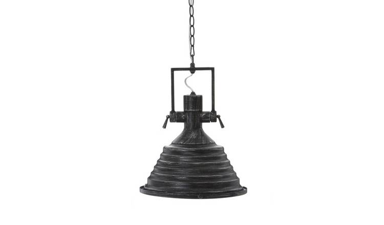 Orsina Lexington Industrial Pendant Light - Black and Silver