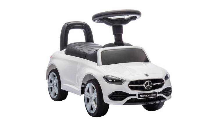 AIYAPLAY Mercedes-Benz C-Class 18-36 Months Foot to Floor Ride On Car – White