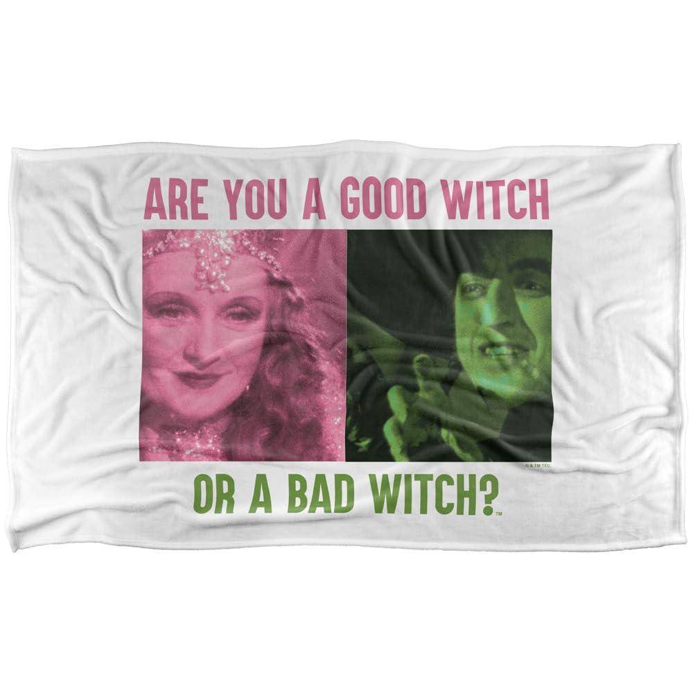 The Wizard Of Oz Good Witch Or Bad Witch Soft Touch Blanket - 91cm x 147cm - Image 1
