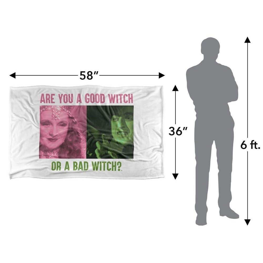 The Wizard Of Oz Good Witch Or Bad Witch Soft Touch Blanket - 91cm x 147cm - Image 4