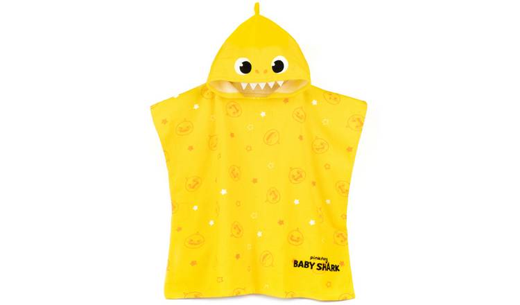 Baby Shark Kids Unisex Poncho Towel - Multicoloured