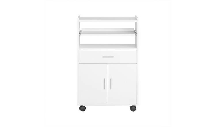 SoBuy 1 Drawer 2 Door 2 Shelf Kitchen Trolley - White