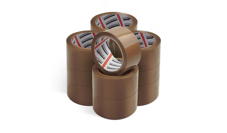 Merrimen Brown Heavy Duty Packaging Tape 48mm x 66m - Pack of 12