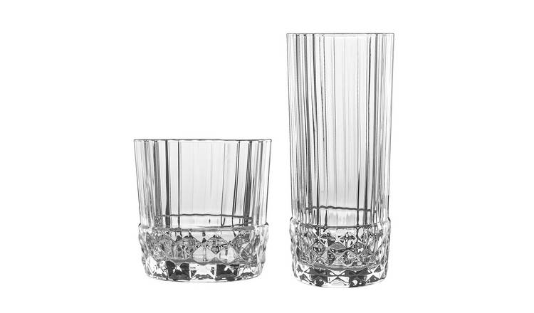 Bormioli Rocco 12 Piece America '20s Small Glassware Set - Clear