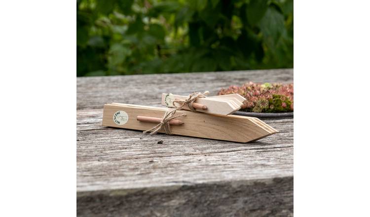 Marshalls Garden Wooden Plant Pencil Labels - Set Of 4