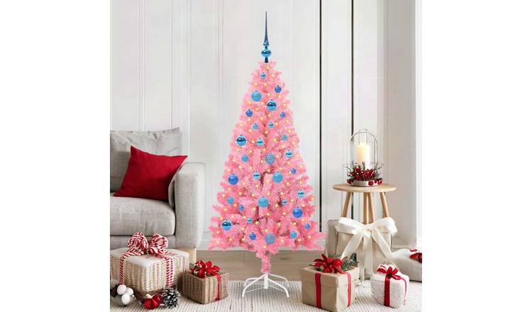 Walplus 150 LED Fairy Lights Artificial Christmas Tree - Pink - 150 cm