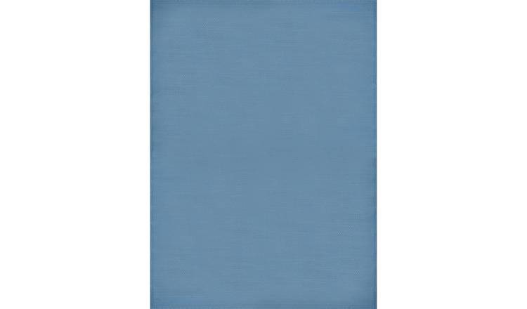 The Rugs Blue Urban Reversible Plain Outdoor Rug - 90 x 150cm