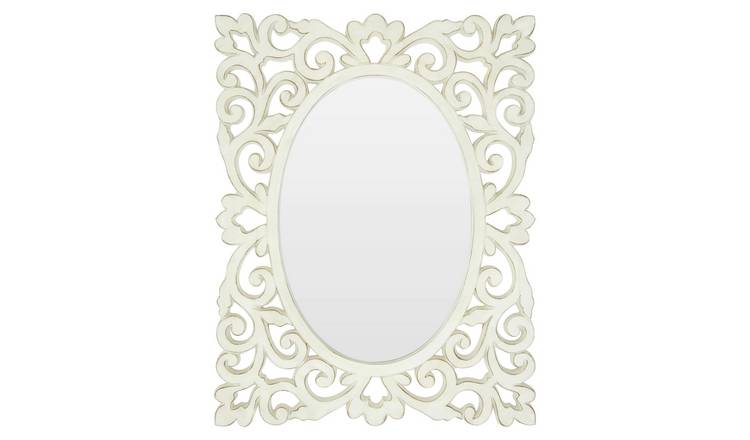 Orsina Stansie Wall Mirror – White