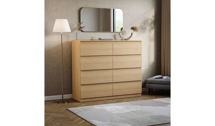 Vida Designs Denver 8 Drawer Chest - Pine