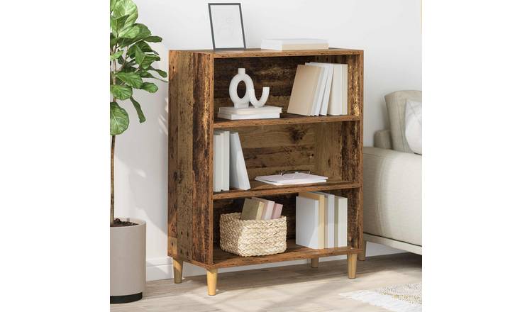 Walplus 1 Door Rectangular Sideboard - Old Wood - 69.5 x 32.5 x 90 cm