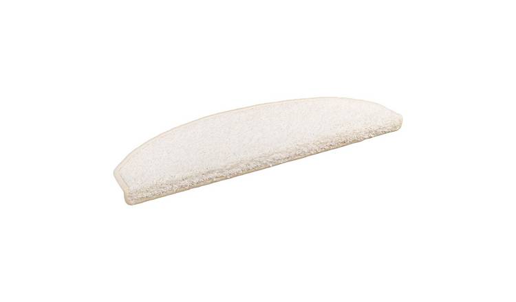Walplus Pack of 15 Needle-Punched Stair Mats - White - 80 x 24.5 cm