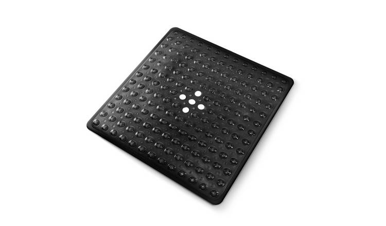 Keplin Non-Slip Suction Cup Shower Mat - Small - Black