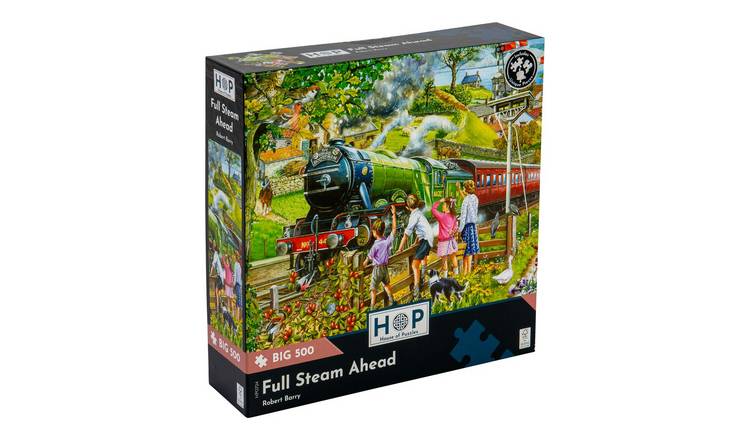 The House of Puzzles Full Steam Ahead BIG 500 Piece Jigsaw Puzzle