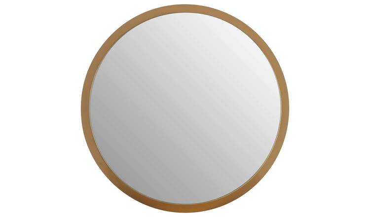Orsina Athena Small Round Wall Mirror With Frame – Gold