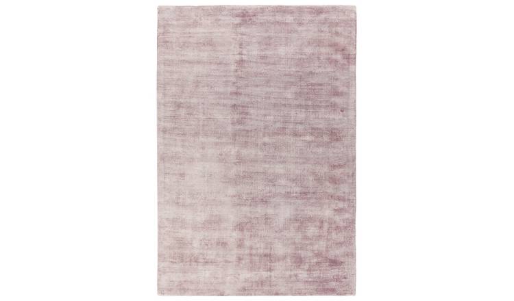 Mega Flooring Pink Handmade Plain Rug - 120 x 170cm