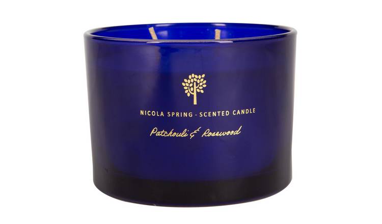 Nicola Spring 350ml Soy Wax Scented Candle - Patchouli & Rosewood