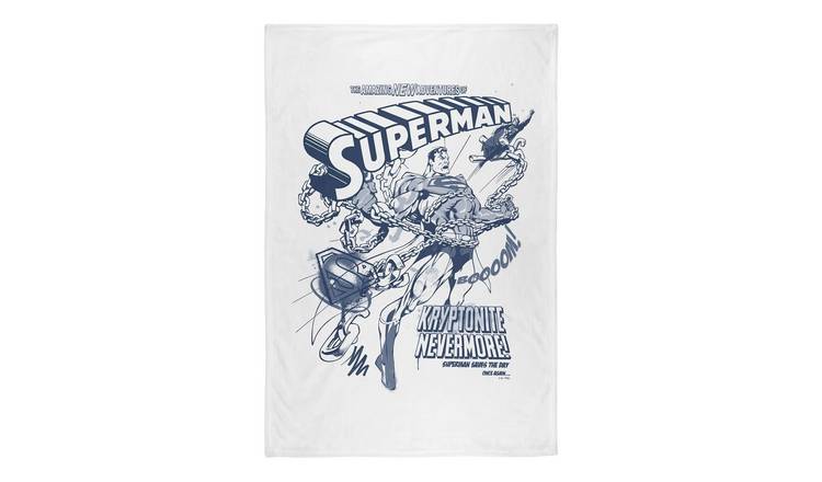 Superman Silky Comic Cover Superman Throw - 152cm x 127cm