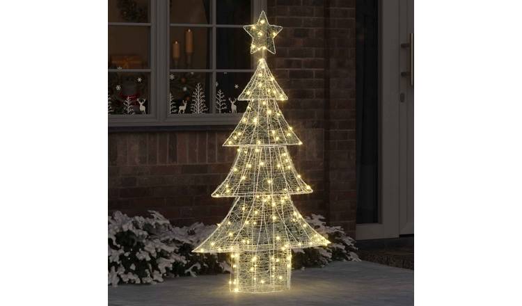 Walpluss Artificial Christmas Tree - Warm White - 85 x 25 x 150 cm - 160 LEDs