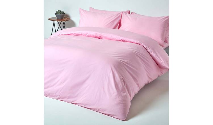 Homescapes Egyptian Cotton Pink Bedding Set - Single